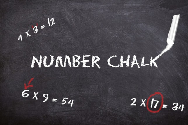 Number Chalk Image