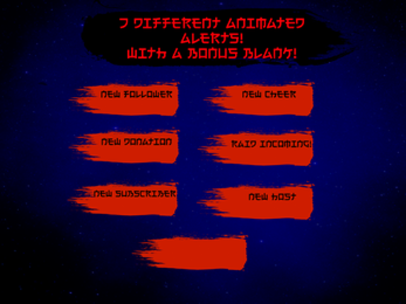 Shadow Ninja Animated Stream Overlay Pack, For Twitch, Facebook, YouTube Etc. Complete with Alerts and Panels screenshot