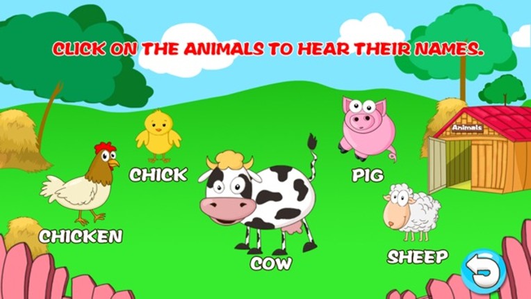 Anna's animals farm house - (Happy Box)free english learning toddler games screenshot