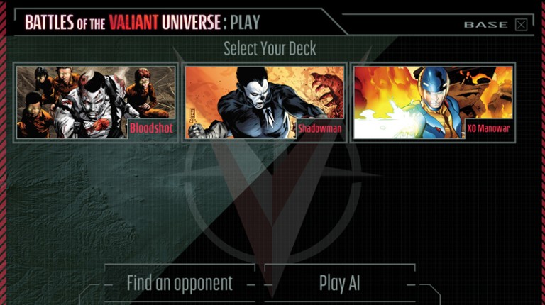 Battles of the Valiant Universe CCG screenshot