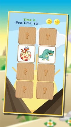 Dinosaur Memory Match - Cards Matching Puzzle Educational Games for Kids Image