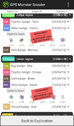 GPS Monster Scouter screenshot