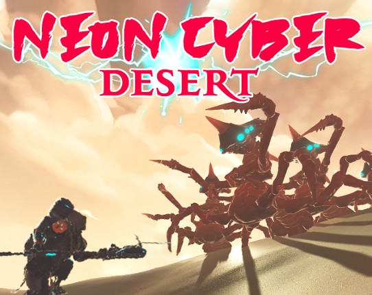 Neon Cyber Desert Image