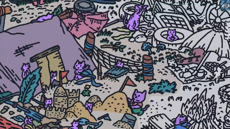 Hidden Cats In White Sand Village screenshot
