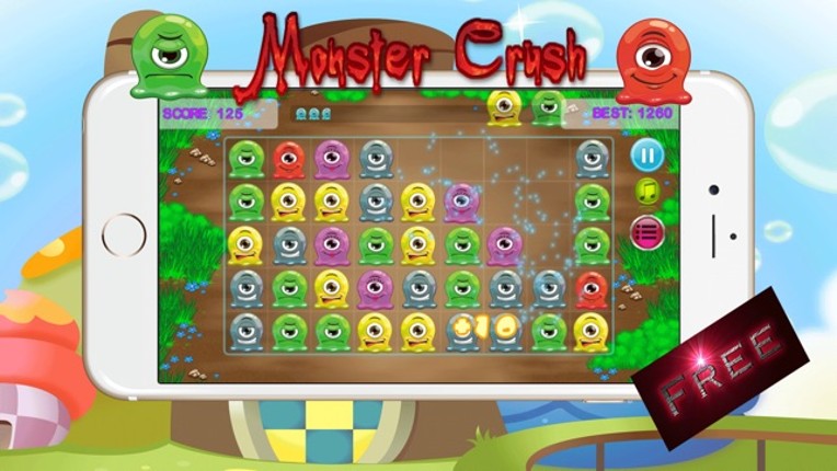 Monster Crush Adventure - Game Match 3 Puzzle Busters For Kids Free screenshot