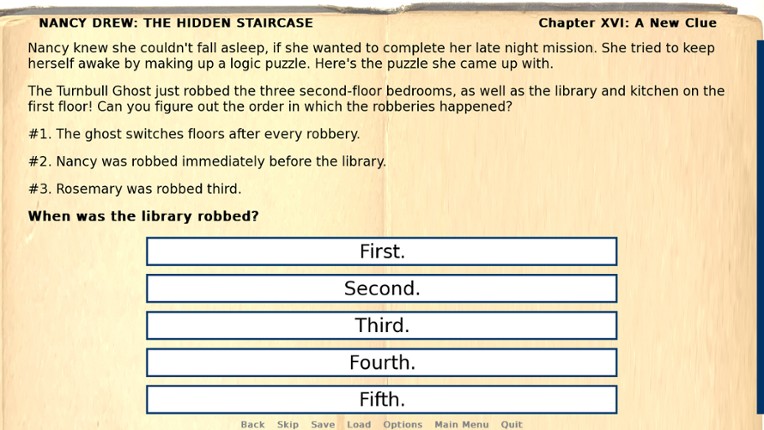 Nancy Drew: The Hidden Staircase screenshot