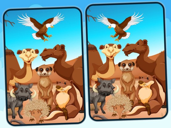 Spot 5 Differences Deserts Game Cover