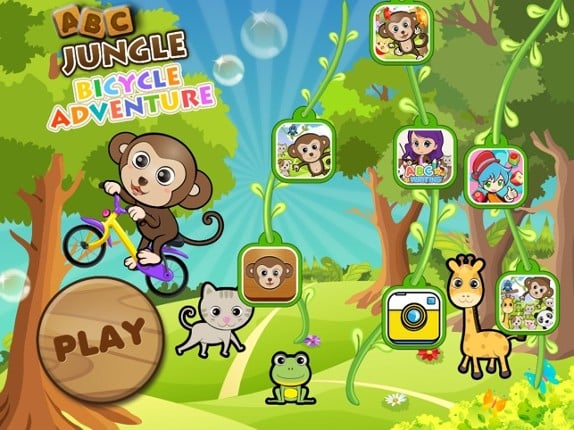 ABC Jungle Bicycle Adventure preschooler eLEARNING app screenshot