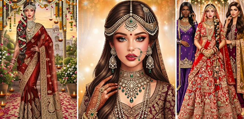 Indian Fashion Wedding Dressup Image