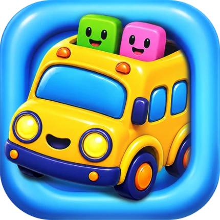 Pixel Drop: Bus Puzzle Image