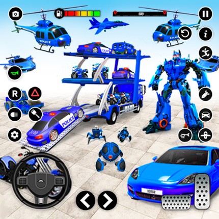 Police Car US War Robot Games Image