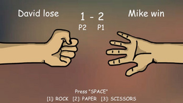 Singleplayer & Multiplayer Rock Paper Scissors screenshot