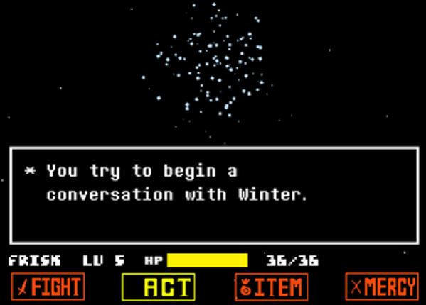 Undertale - Blue Snow Image