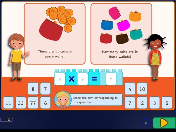 Multiplication Tables & Apples screenshot