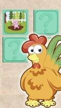 Scratch farm animals &amp; pairs game for kids Image