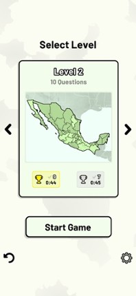 States of Mexico Quiz screenshot