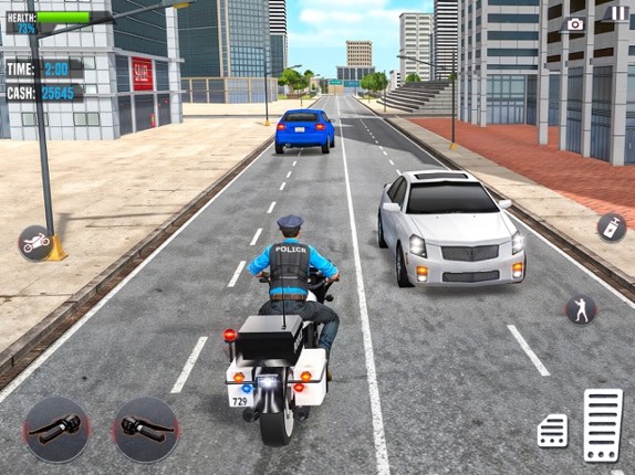US Police Chase Bike Games 3D screenshot