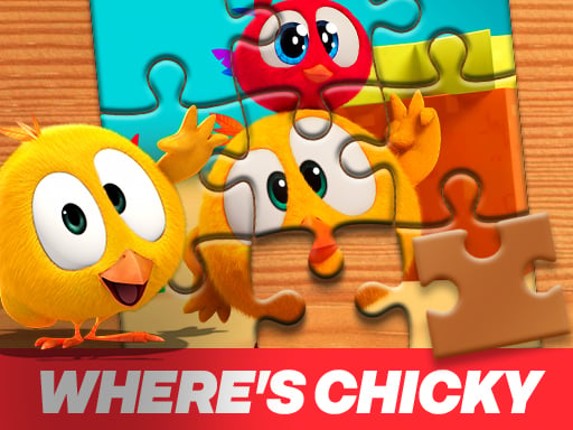 Wheres Chicky Jigsaw Puzzle Game Cover