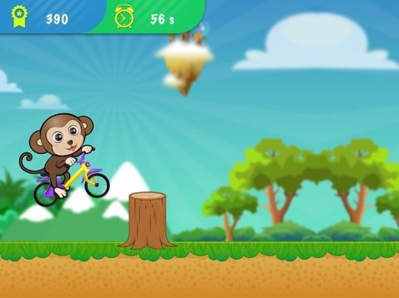 ABC Jungle Bicycle Adventure preschooler eLEARNING app screenshot