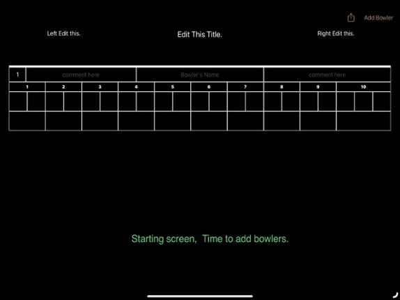 Bowling Roster screenshot