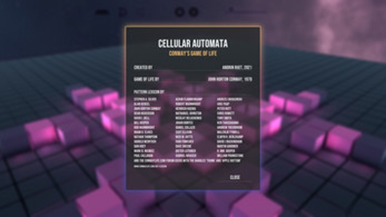 Cellular Automata: Conway's Game of Life screenshot