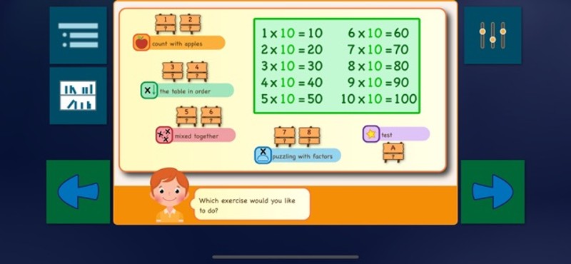 Multiplication Tables & Apples screenshot