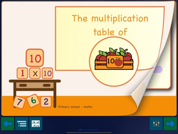 Multiplication Tables & Apples screenshot