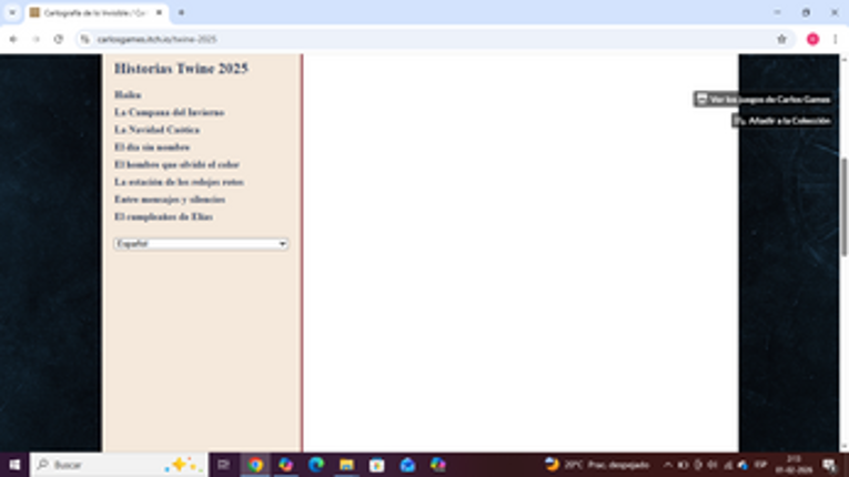 Cartografía de lo Invisible / Cartography of the Invisible screenshot