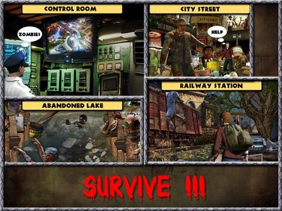 Evil Zombies Hidden Object screenshot