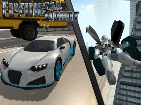 Flying Car Robot Flight Drive Simulator Game 2017 screenshot