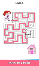 Toilet Rush Race: Draw Puzzle Image