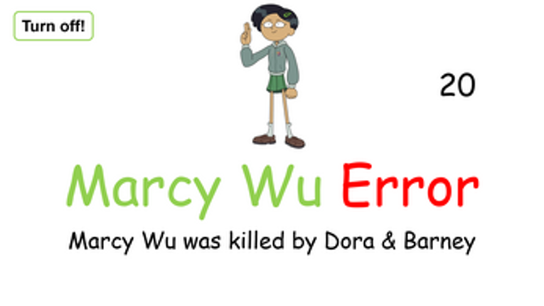 Marcy Wu Error screenshot