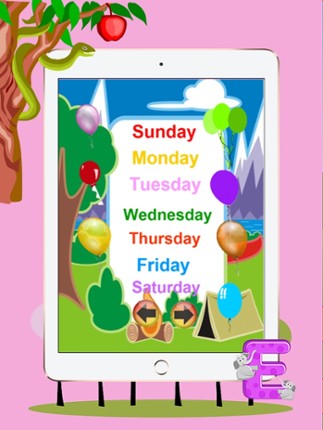Vocabulary English Kids Free : Learning Words days Language screenshot