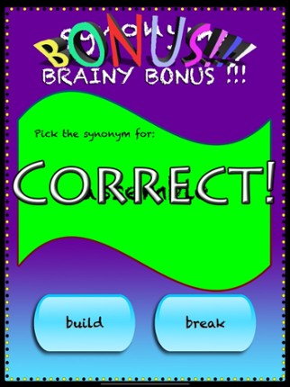 Brainy Skills Synonym Antonym screenshot