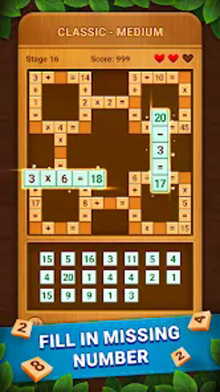 Cross Number: Math Game Puzzle screenshot