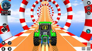 Mega Ramp Tractor Stunt Game Image