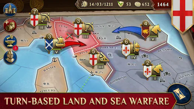 Timelines: Medieval War TBS screenshot