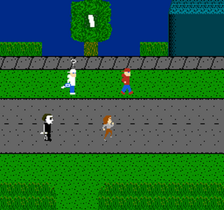 (NES) 8-Bit Slasher 4-in-1 Horror Demakes Image