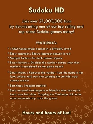Sudoku HD screenshot