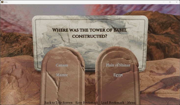 The Bible screenshot