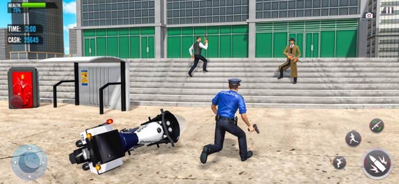 US Police Chase Bike Games 3D Image