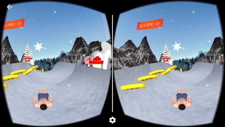 VR Speed Slide Snow 2017 : For VR Card Board screenshot