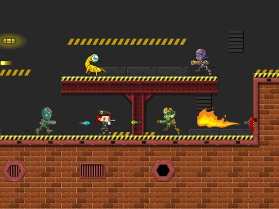 Aliens 2D: Run &amp; Gun screenshot