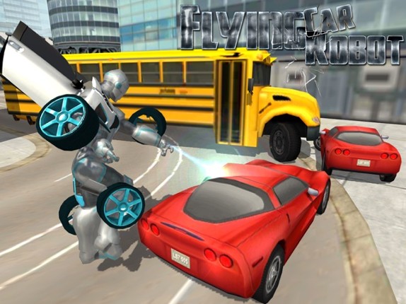 Flying Car Robot Flight Drive Simulator Game 2017 screenshot