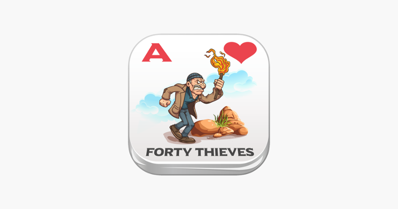 Forty Thieves Solitaire Hearts &amp; Spades Patience Game Cover