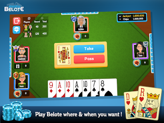 Exoty Online Belote & Coinche screenshot