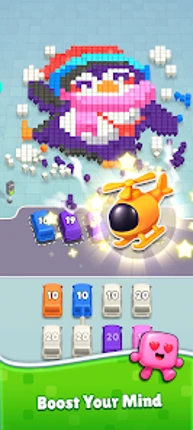 Pixel Drop: Bus Puzzle Image