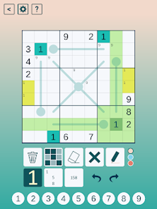 Thermo Sudoku screenshot
