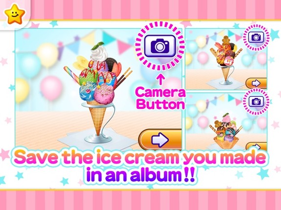Let's do pretend Ice-cream shop! - Work Experience-Based Brain Training App screenshot