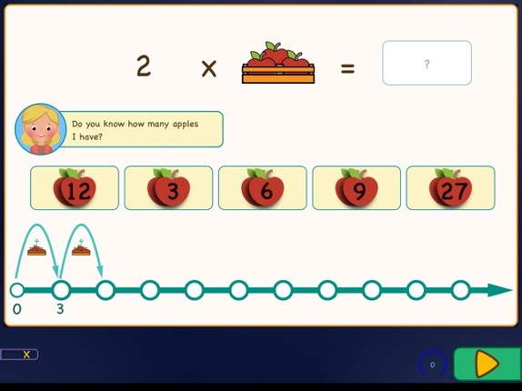 Multiplication Tables & Apples screenshot